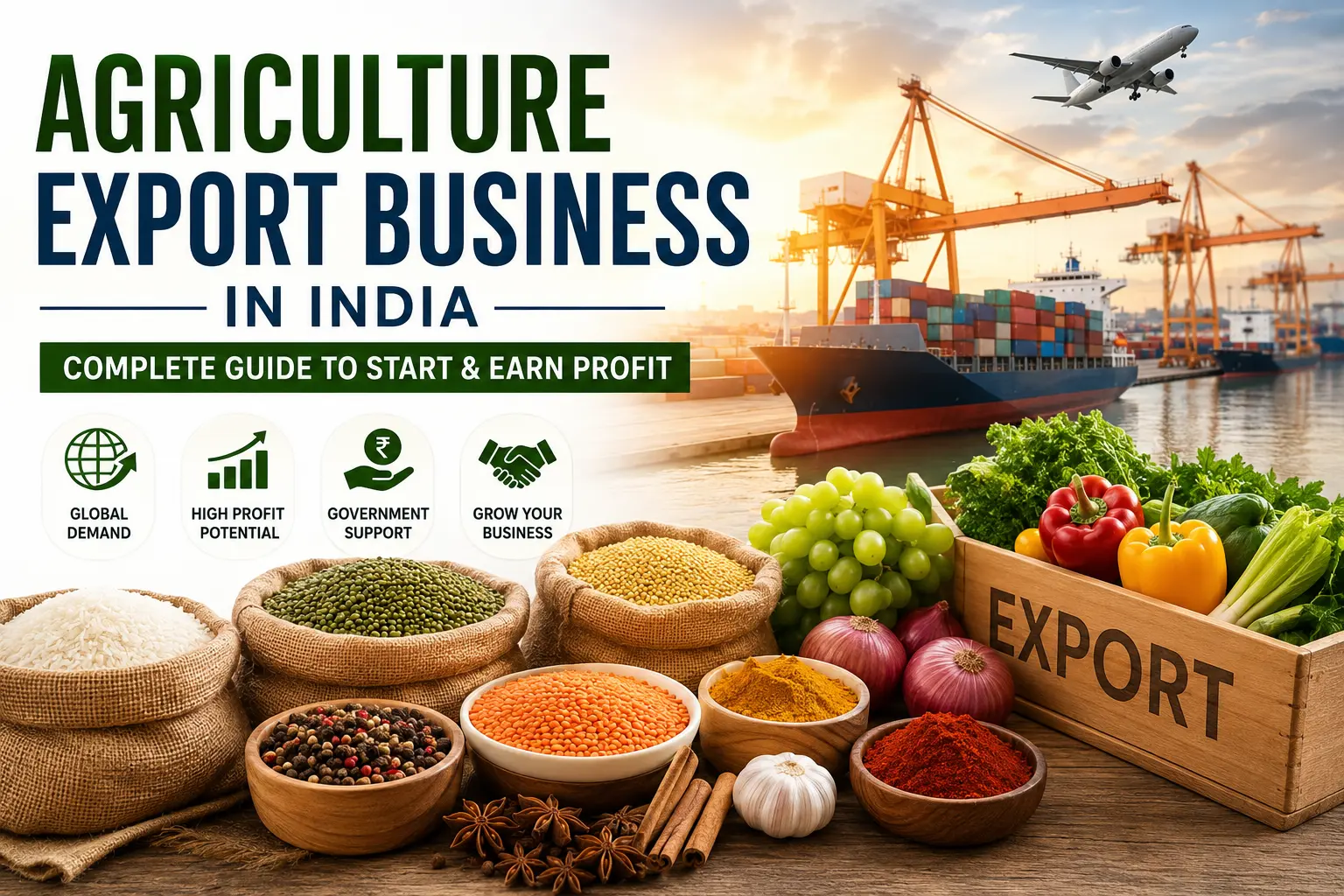 Agriculture Export Business in India 2026: Complete Step-by-Step Guide for Beginners